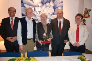 v.l.n.r.: Roger Podstatny, Wilfried Otto, Dorothea Otto, Gregor Amann, Klaus Moos